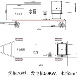 70米霧炮機